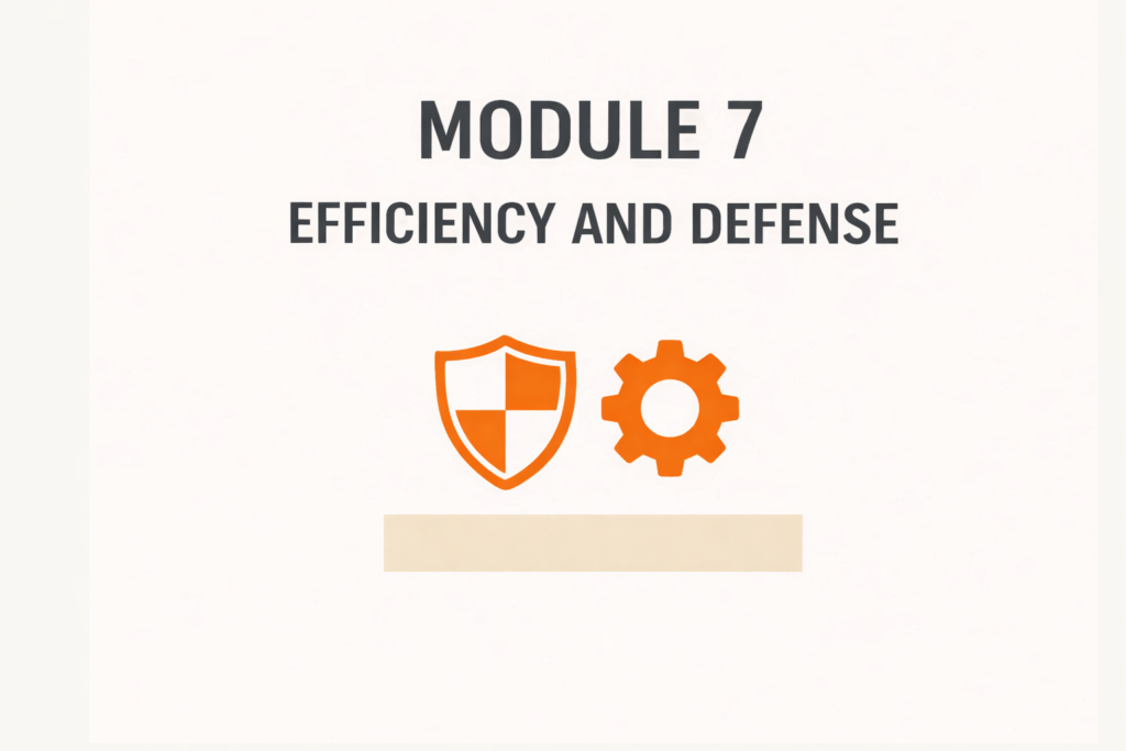 Efficiency and Defense